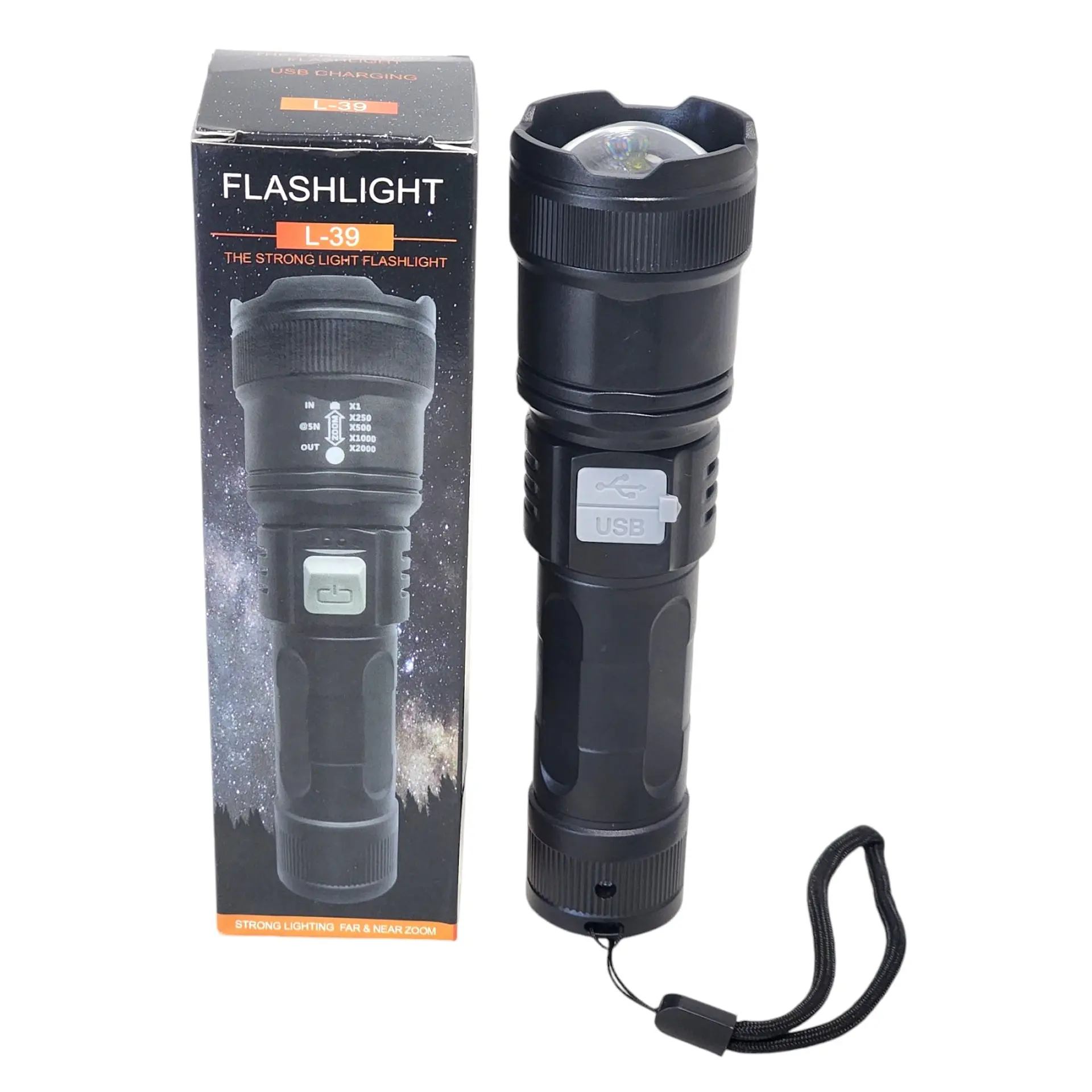 Linterna de Mano Led Con Zoom L-39 4