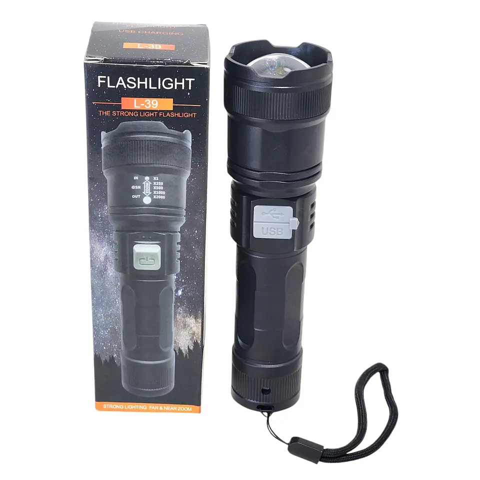 Linterna de Mano Led Con Zoom L-39 4