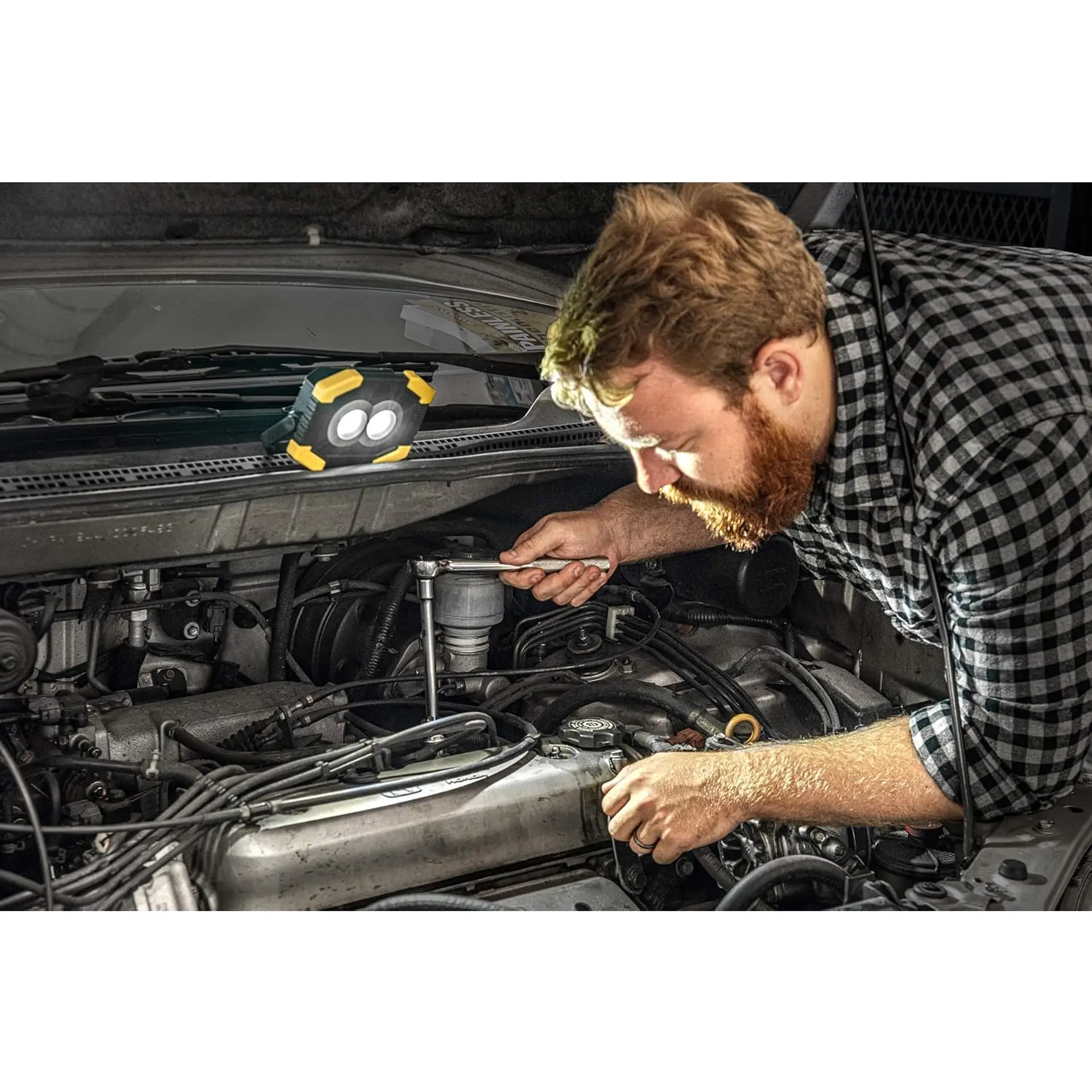 Foco Linterna Led de Trabajo 2 led COB Emergencias JK-9203 4