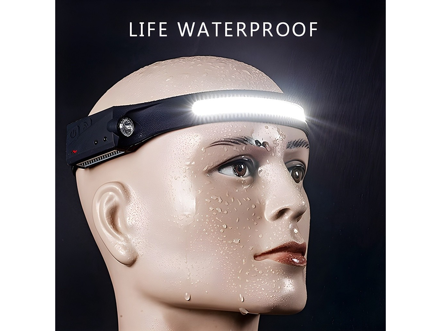 Linterna Cintillo Banda LED COB+XPE Recargable con Sensor YT200 2