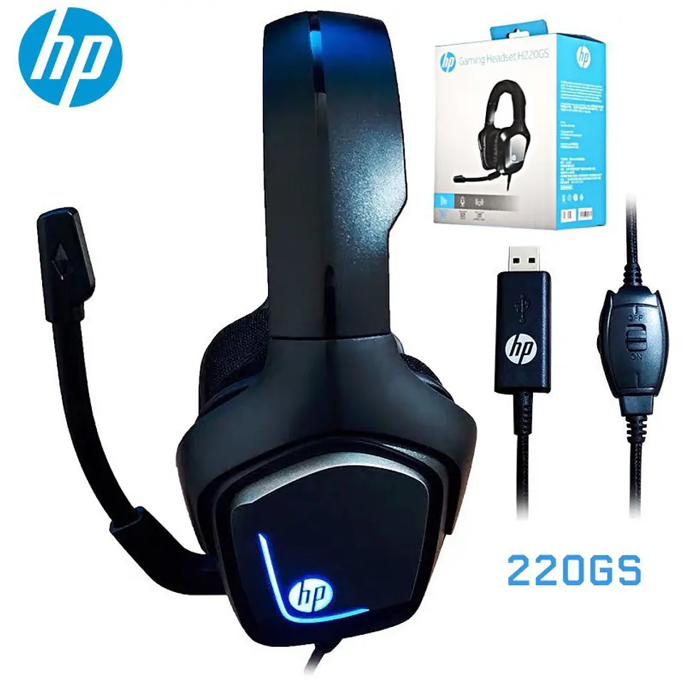 Audífonos Gamer Hp Audio Usb H220gs Sonido 7.1 3