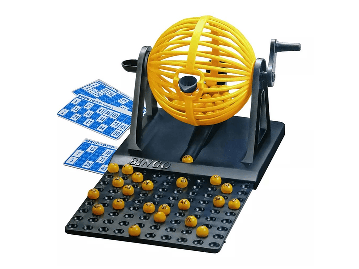 Juego Set Mini Bingo Tómbola 90 Números y 12 Cartones 1