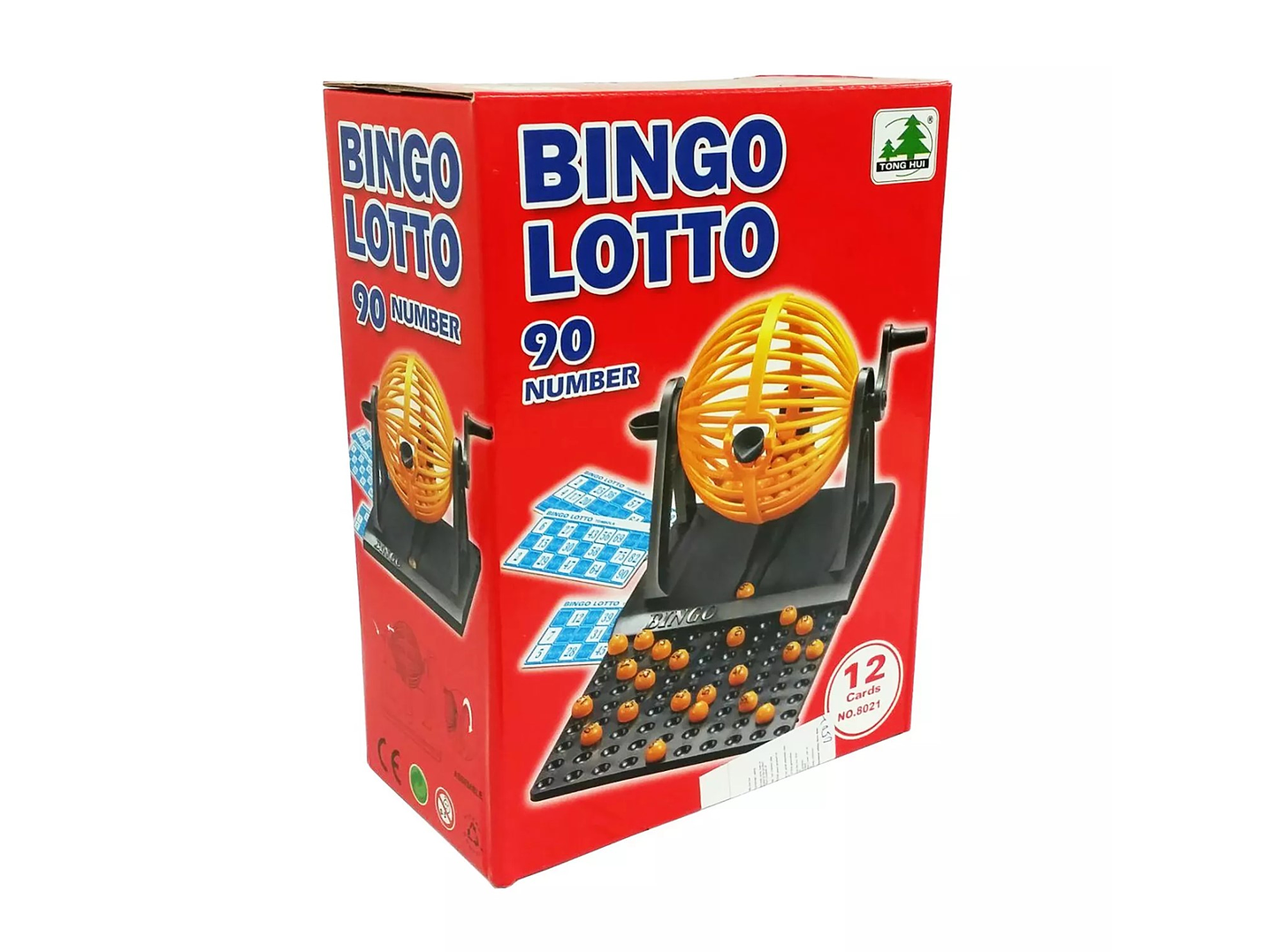 Juego Set Mini Bingo Tómbola 90 Números y 12 Cartones 8