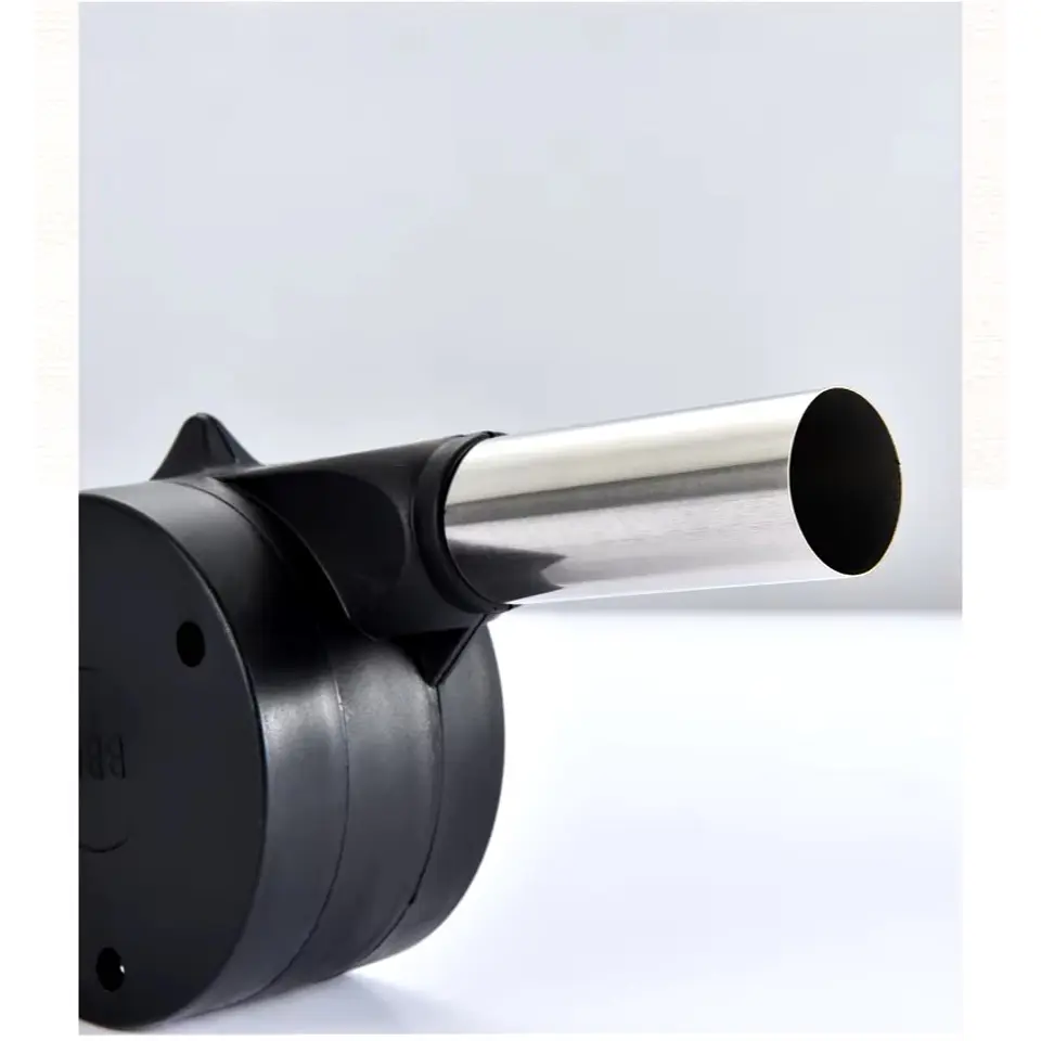 Soplador de Asado con Manivela Encender Carbón Asados 5