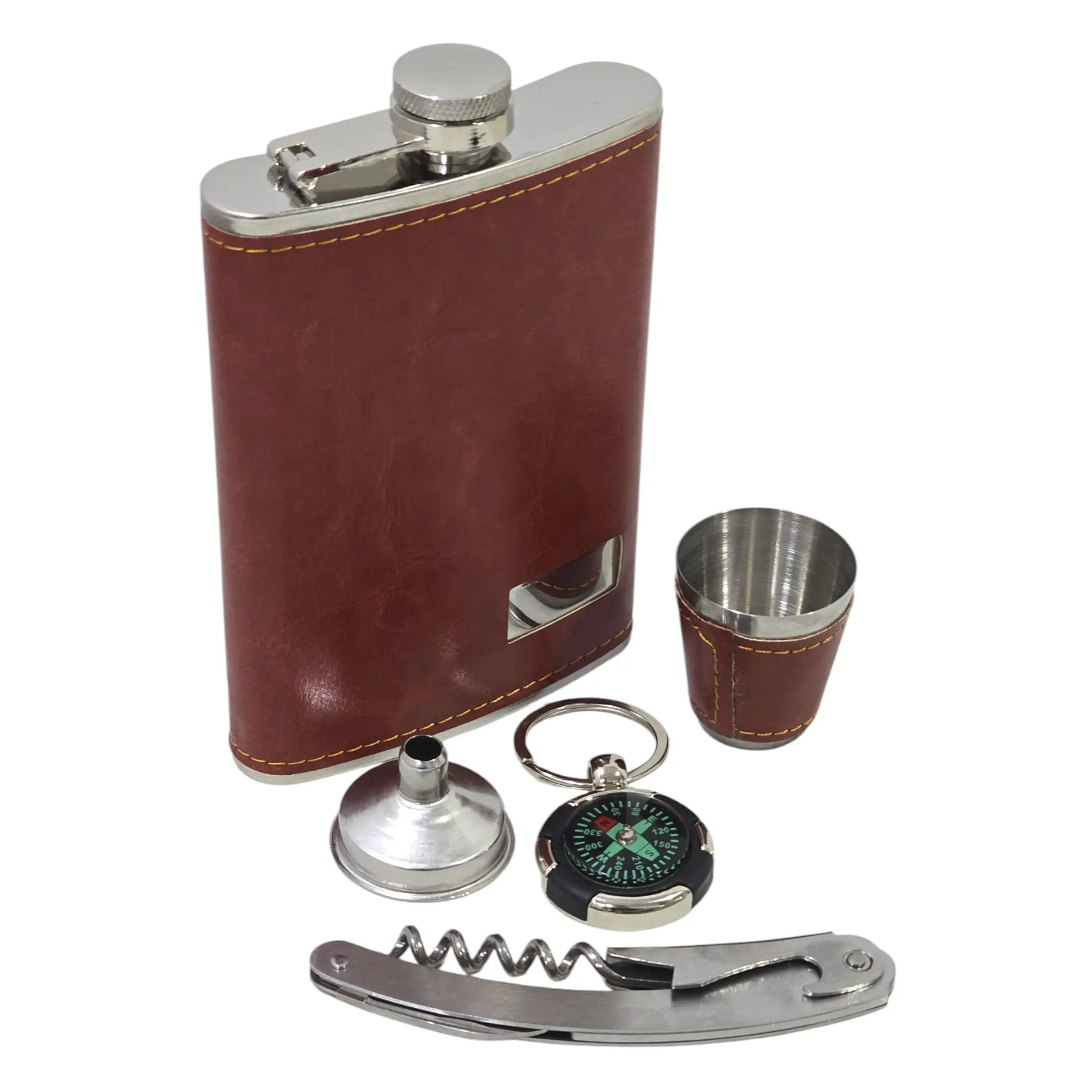 Set Petaca Licores 9oz Vaso Shot 5 accesorios 1