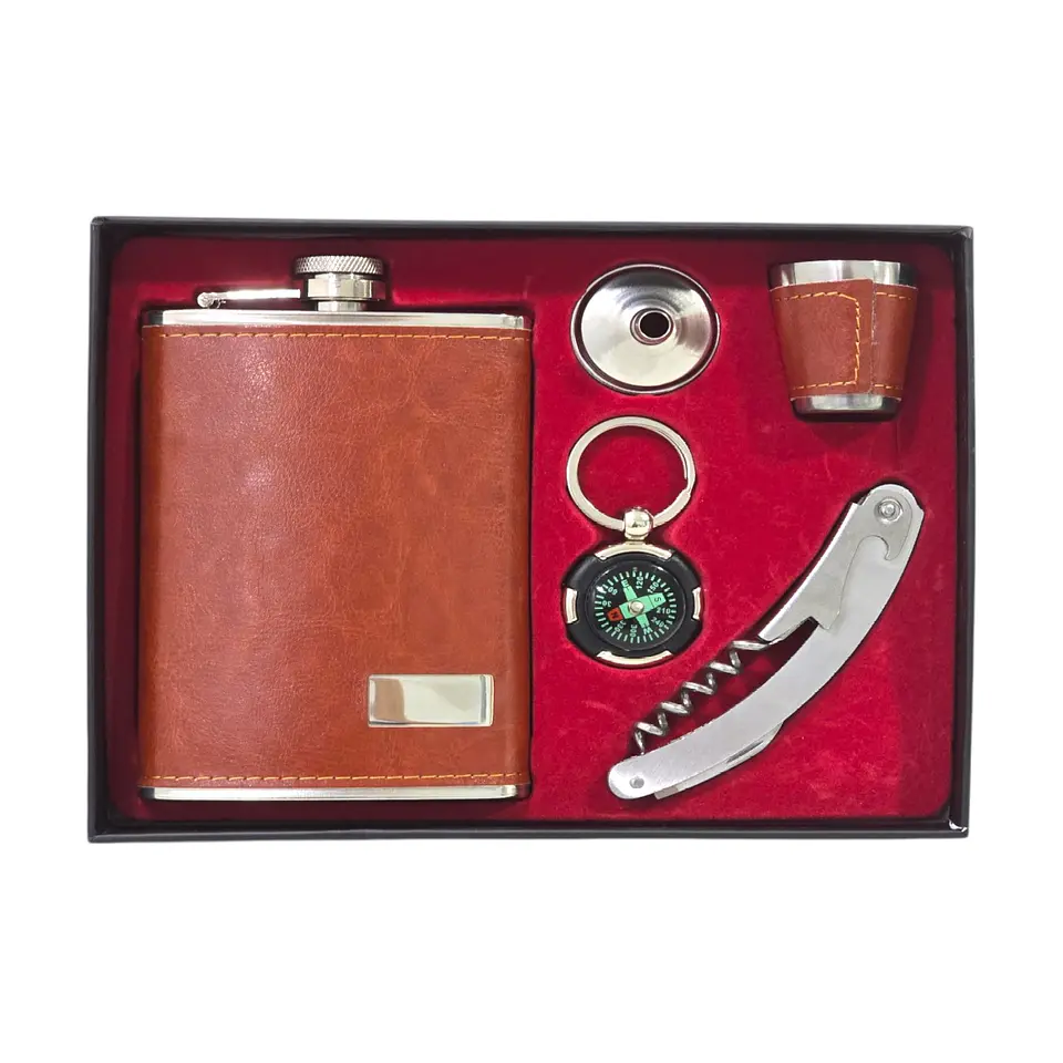 Set Petaca Licores 9oz Vaso Shot 5 accesorios 7