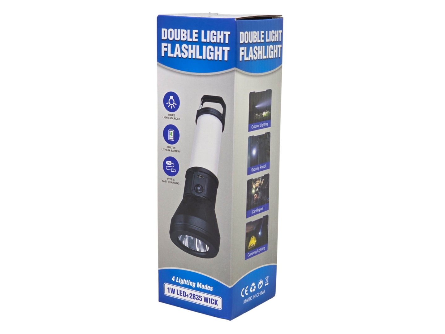 Linterna Recargable Led 2 en 1 de Mano y Colgante 23cm 6