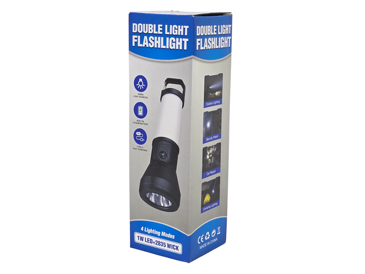 Linterna Recargable Led 2 en 1 de Mano y Colgante 23cm 6