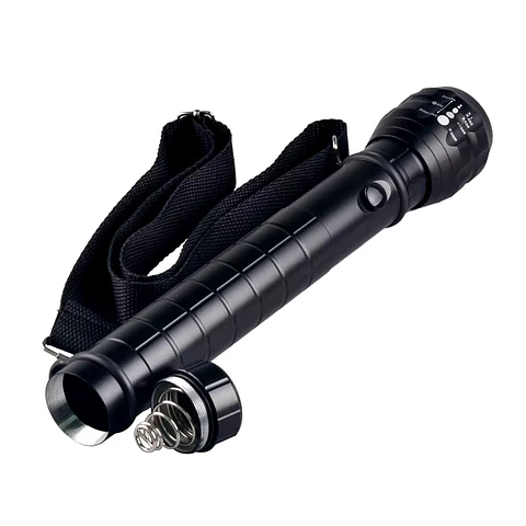 Linterna Táctica Led Aluminio 30cm a Pilas GK8033