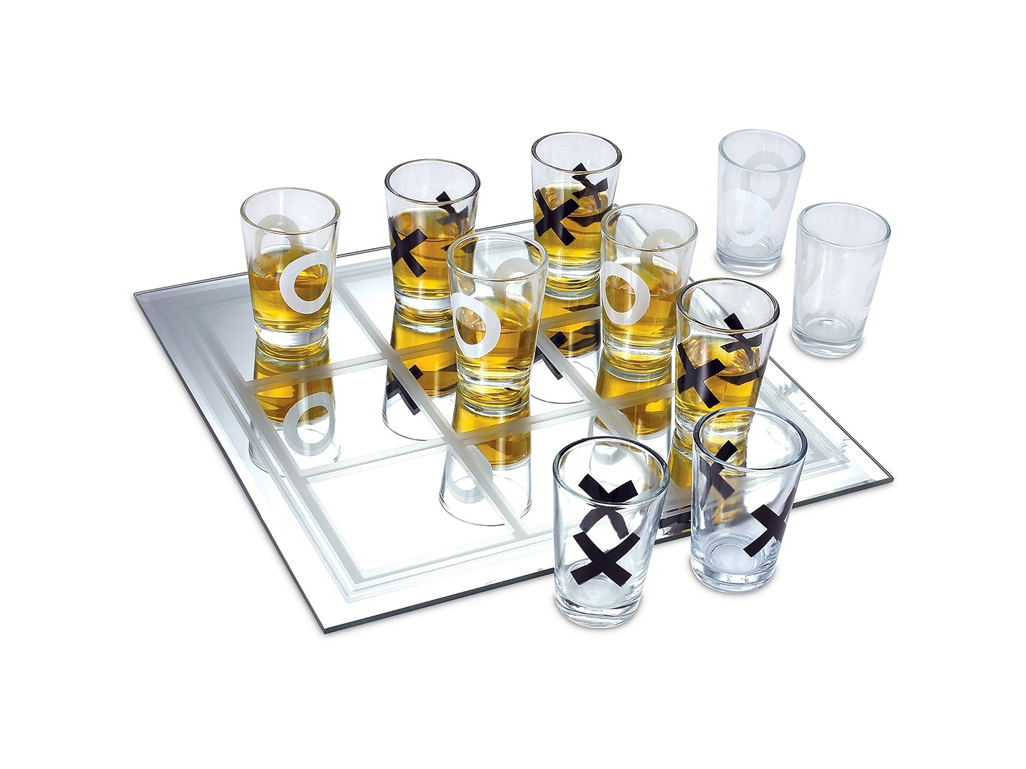 Juego de Shot Gato Tik Tac Toe 9 vasos Chupito 1