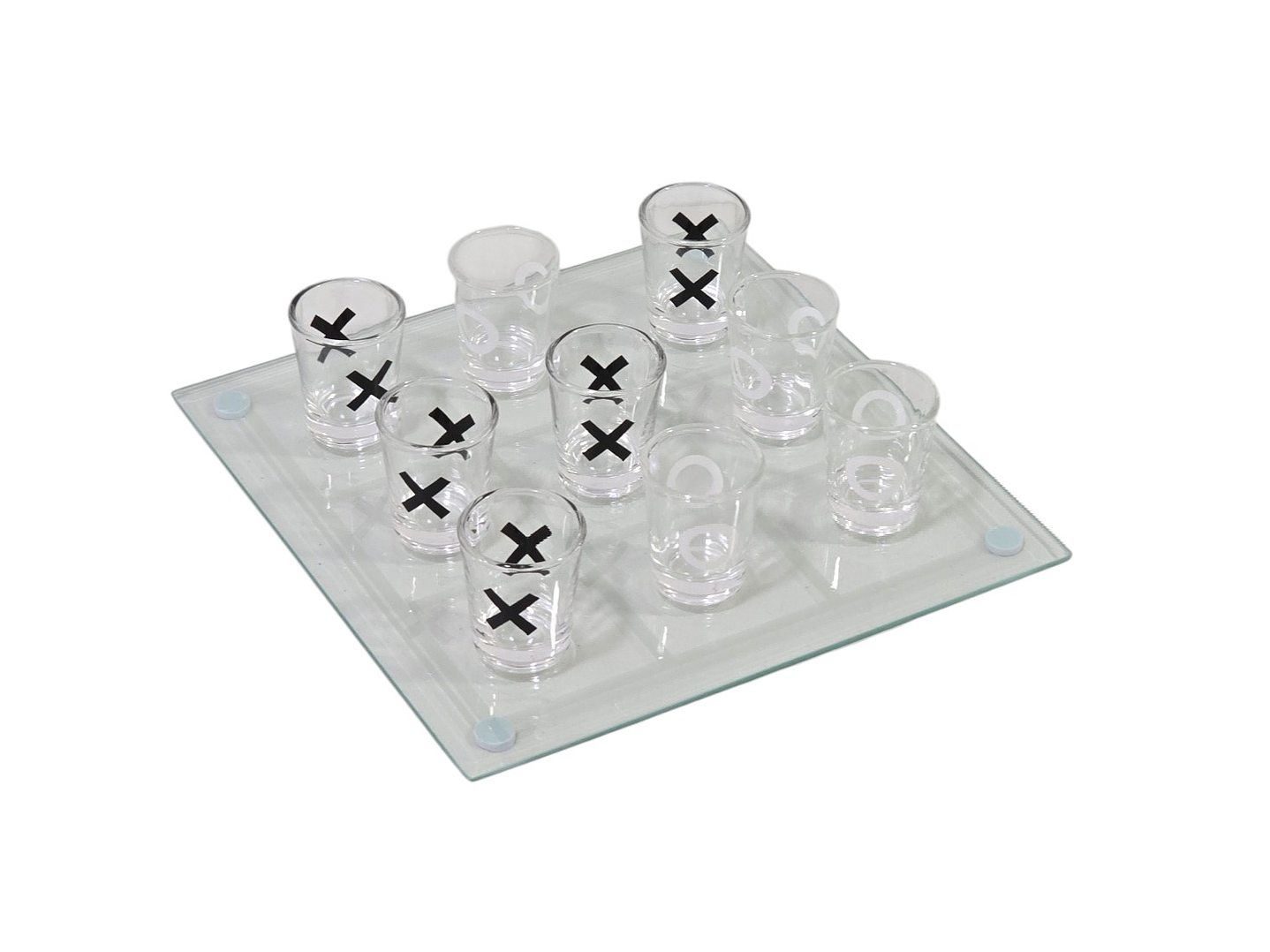 Juego de Shot Gato Tik Tac Toe 9 vasos Chupito 2