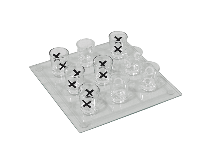 Juego de Shot Gato Tik Tac Toe 9 vasos Chupito 2