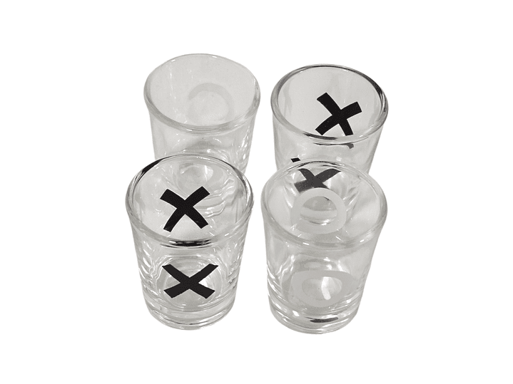 Juego de Shot Gato Tik Tac Toe 9 vasos Chupito 3