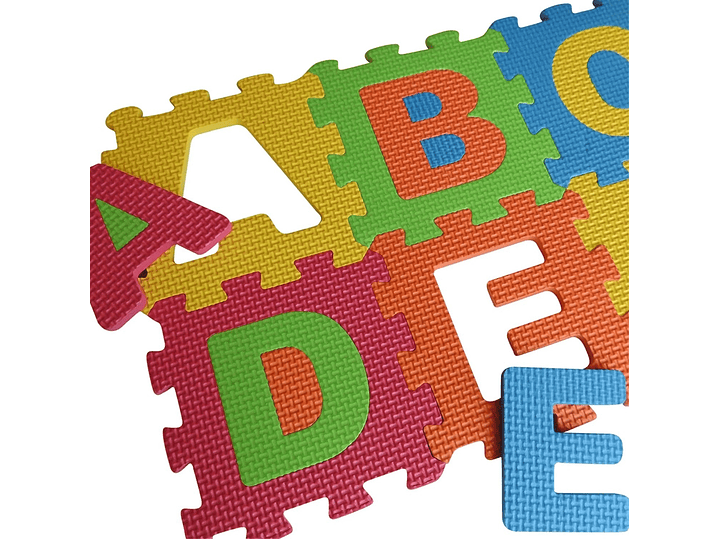 Alfombra Puzzle De Goma Eva Letras 10 Piezas Multicolor 2