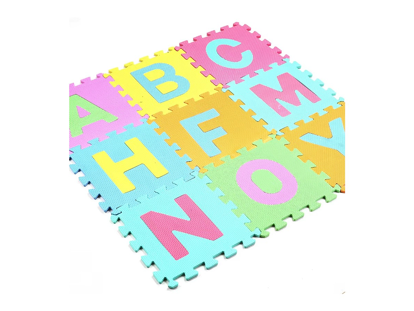 Alfombra Puzzle De Goma Eva Letras 10 Piezas Multicolor 3