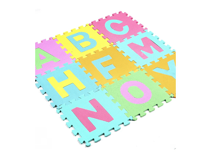 Alfombra Puzzle De Goma Eva Letras 10 Piezas Multicolor 3
