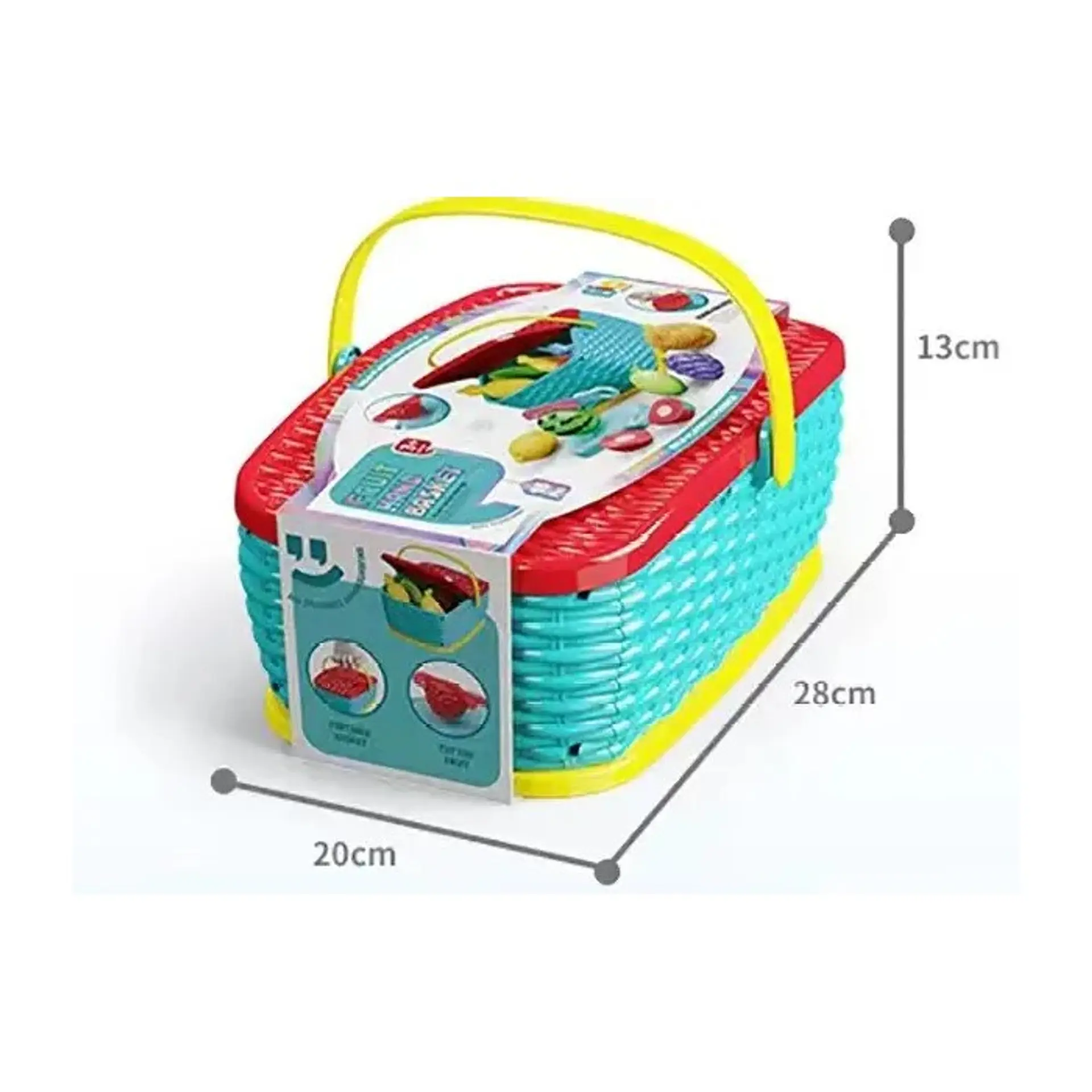 Juguete Didáctico Canasta de Picnic Frutas Cortar 3