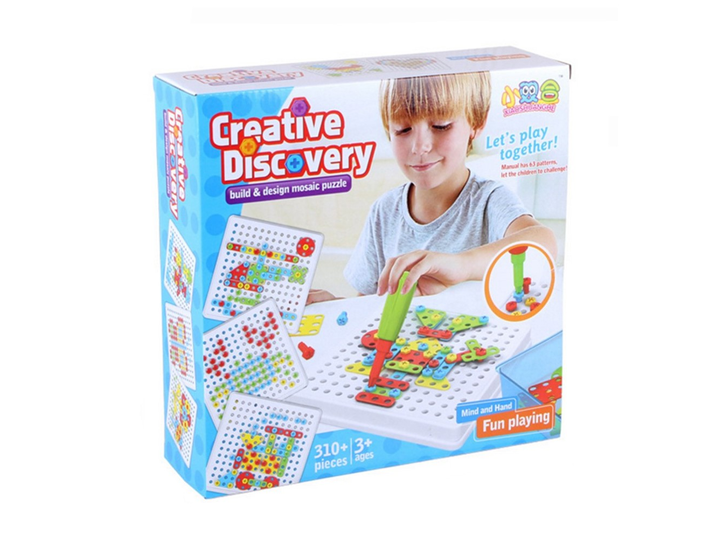 Set Rompecabeza Creativo Tornillos Mosaico 310 pcs 1