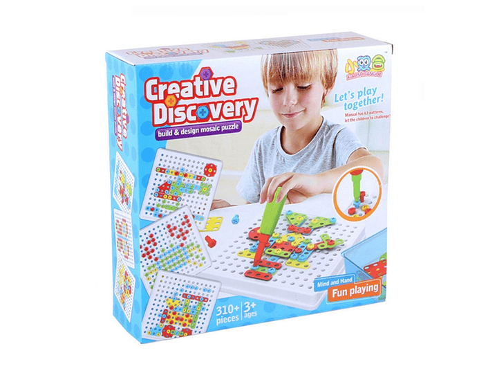 Set Rompecabeza Creativo Tornillos Mosaico 310 pcs 1