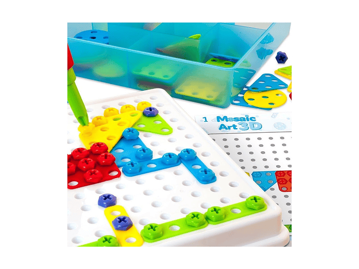 Set Rompecabeza Creativo Tornillos Mosaico 310 pcs 2