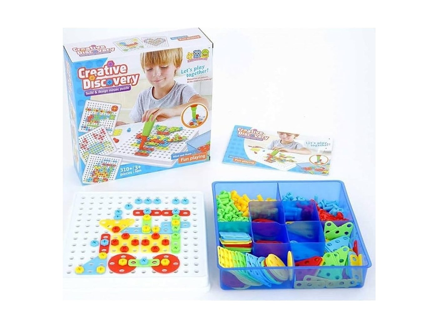 Set Rompecabeza Creativo Tornillos Mosaico 310 pcs 4