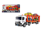 Juguete Camión de Remolque Con Luz y Sonido Con 4 Autos - Miniatura 2