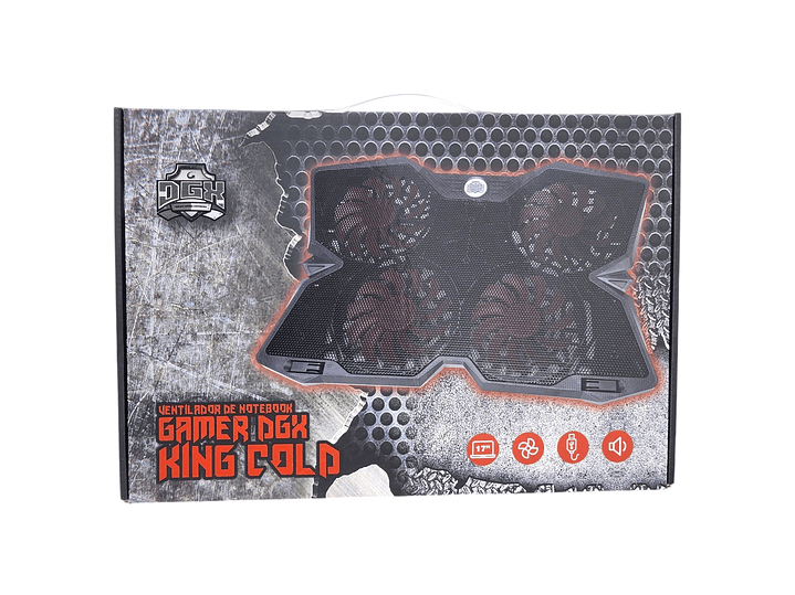 Ventilador para Notebook Gamer DGX King Cold 340010 2
