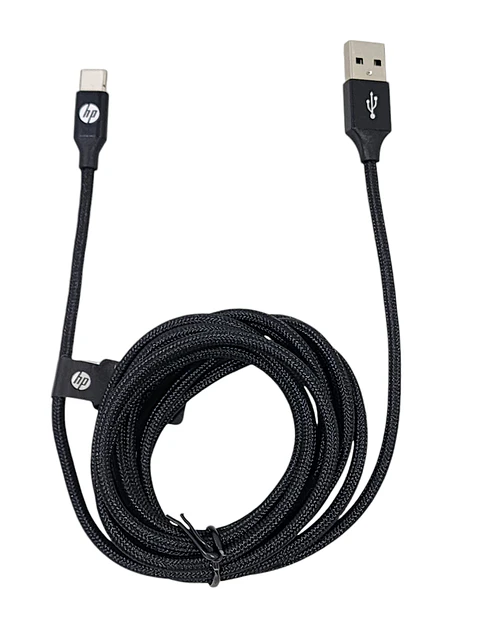 Cable HP USB Tipo-C 2Mt Negro DHC-TC102-2M