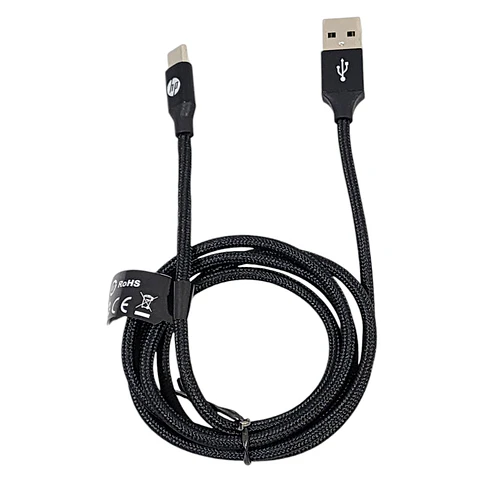 Cable HP USB Tipo-C 1Mt Negro DHC-TC102-1M