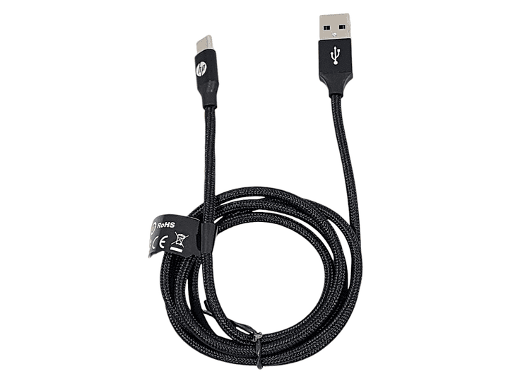 Cable HP USB Tipo-C 1Mt Negro DHC-TC102-1M 2
