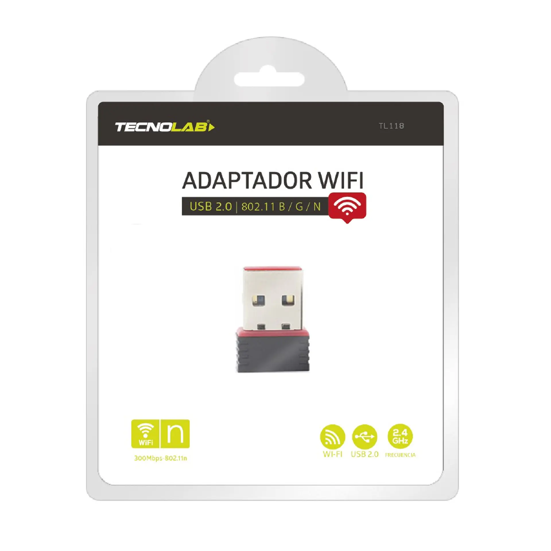 Adaptador Wifi Usb 2.0 150mbps Tecnolab TL118 3