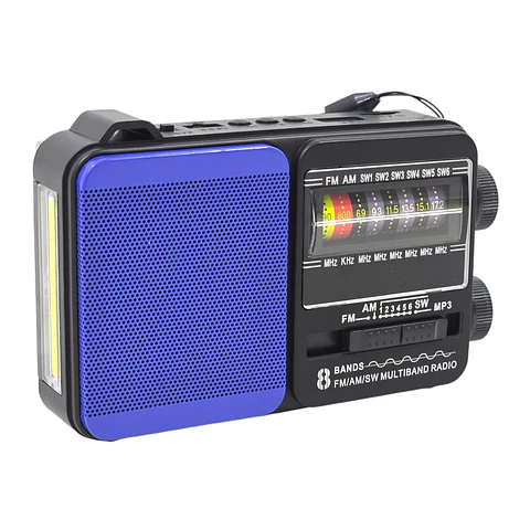Mini Radio Solar Recargable Tecnolab TL653 USB/SD 8 Bandas
