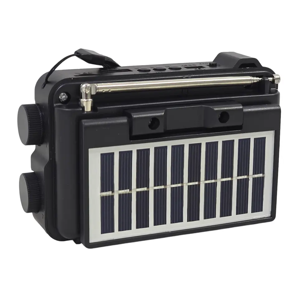 Mini Radio Solar Recargable Tecnolab TL653 USB/SD 8 Bandas 3
