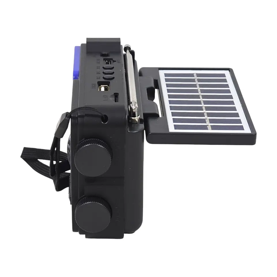 Mini Radio Solar Recargable Tecnolab TL653 USB/SD 8 Bandas 4