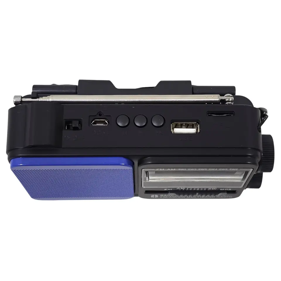 Mini Radio Solar Recargable Tecnolab TL653 USB/SD 8 Bandas 5