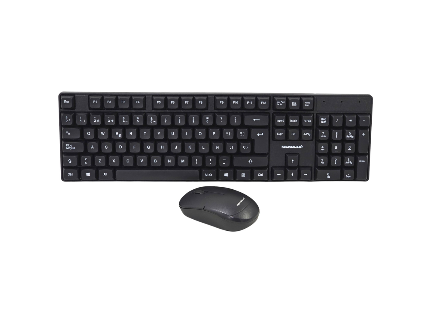 Kit Combo Teclado y Mouse Inalámbrico Tecnolab TL645 1
