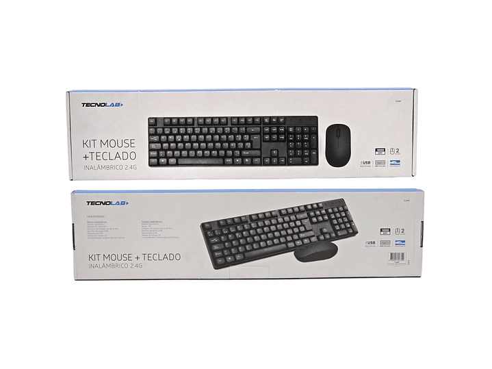 Kit Combo Teclado y Mouse Inalámbrico Tecnolab TL645 7