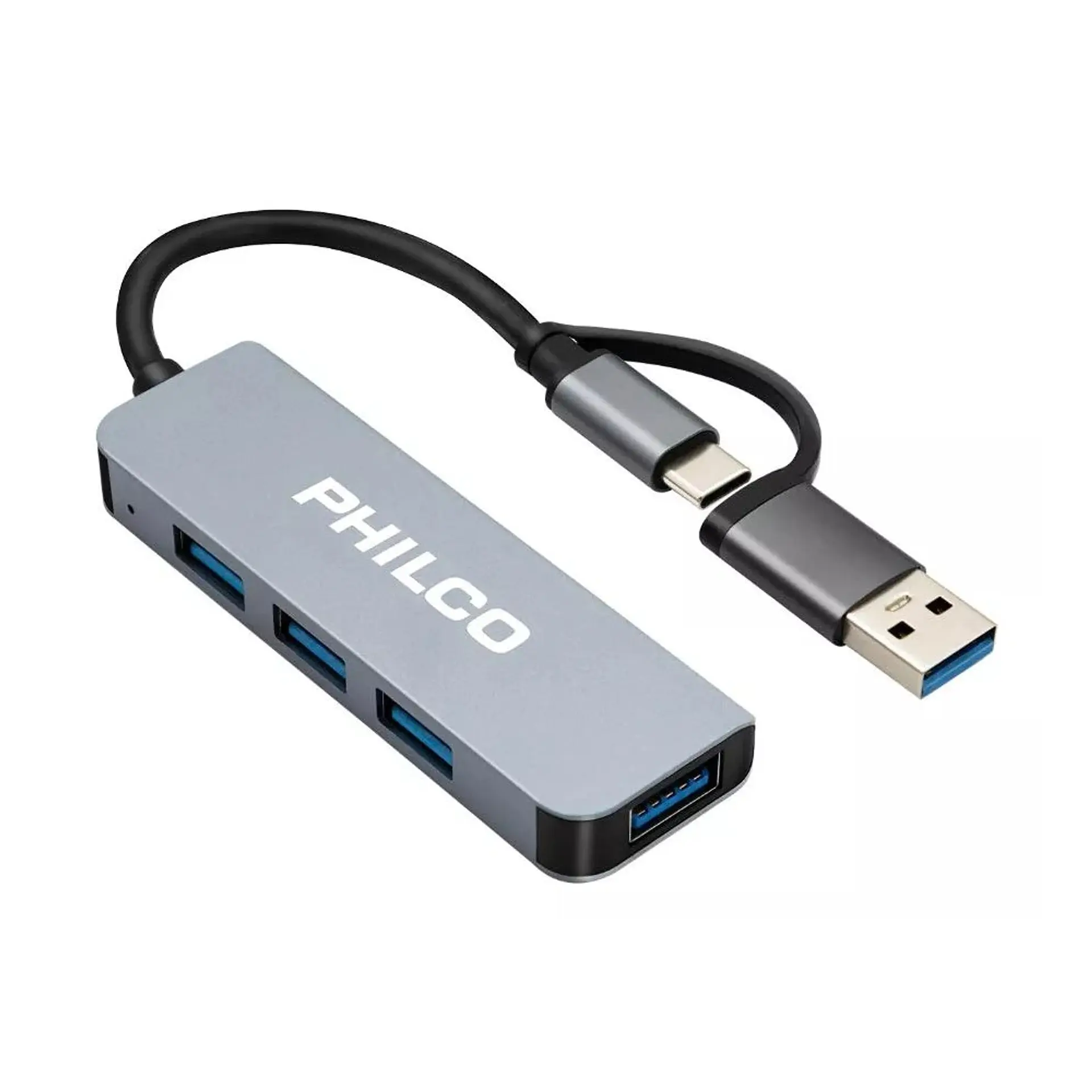 Hub USB Philco 4 En 1 Tipo C A Usb 42184 2
