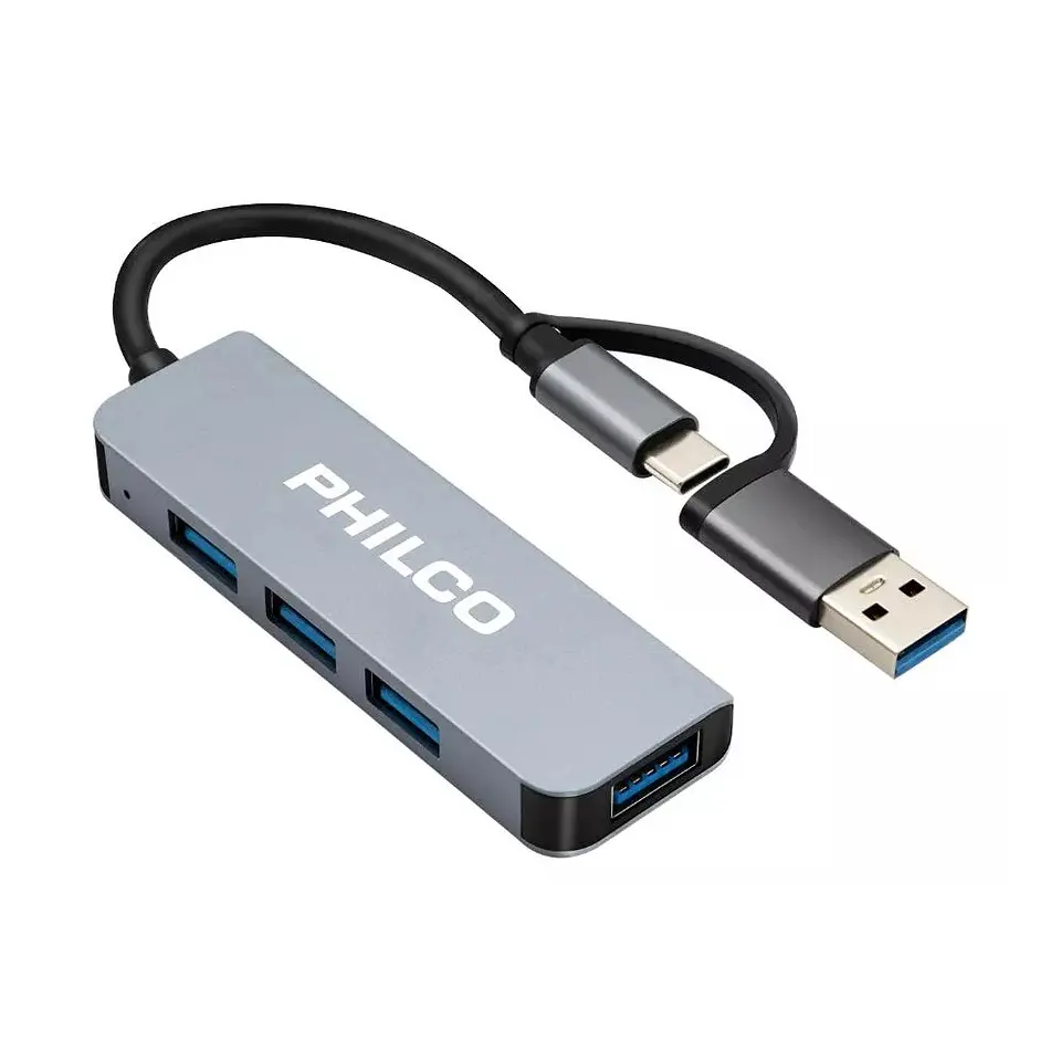 Hub USB Philco 4 En 1 Tipo C A Usb 42184 2