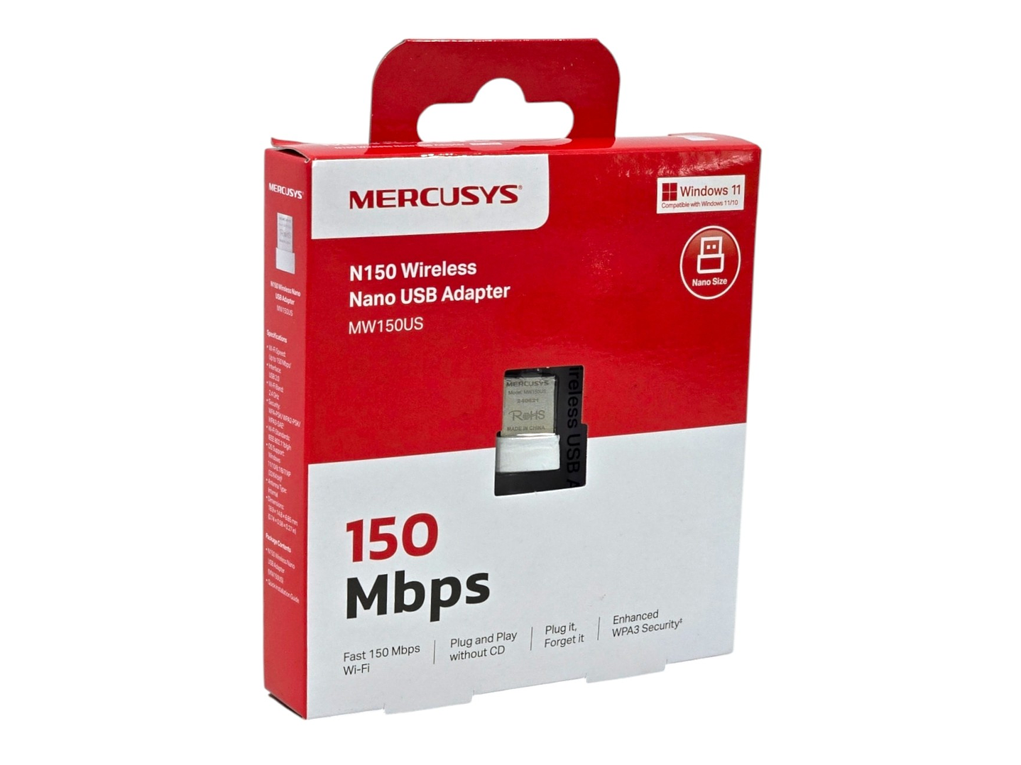 Adaptador Usb Wifi Nano 150mbps Mercusys MW150US 7