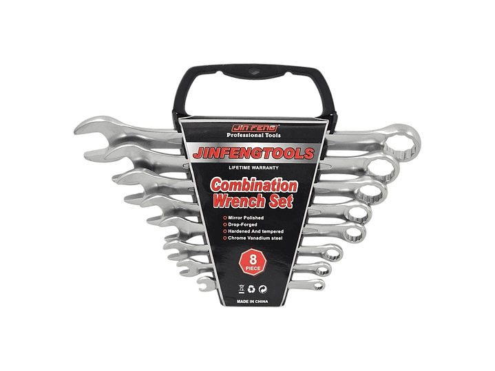 Set Juego De 8 Llaves Combinadas Corona 6 a 22mm 1