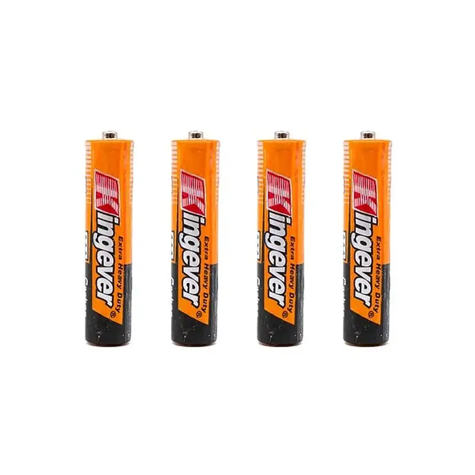 Pack 4 Pilas Kingever AAA Carbon Battery R03 3