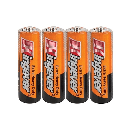 Pack 4 Pilas Kingever AA Carbon Battery R6