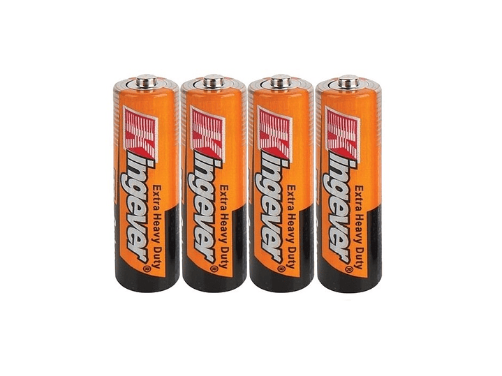 Pack 4 Pilas Kingever AA Carbon Battery R6 3