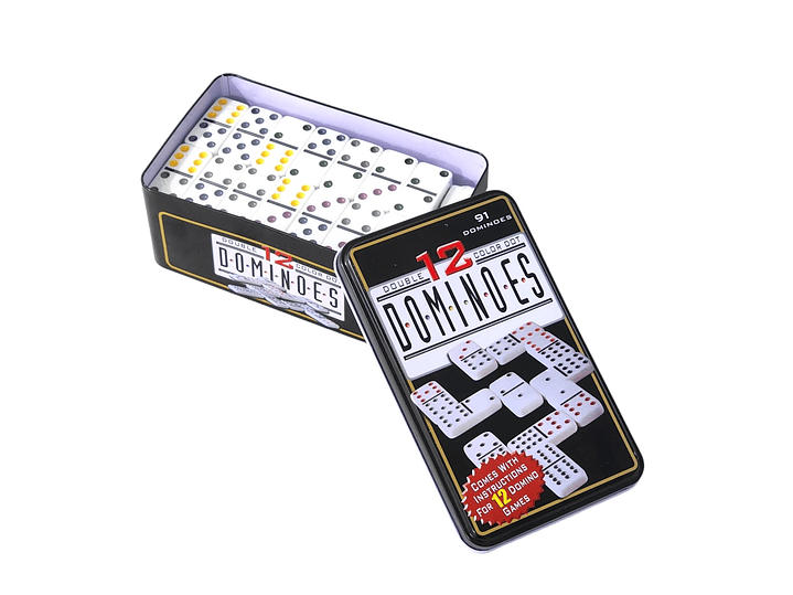 Juego de Domino 91 Pz Doble 12 Profesional para 12 Jugadores 4