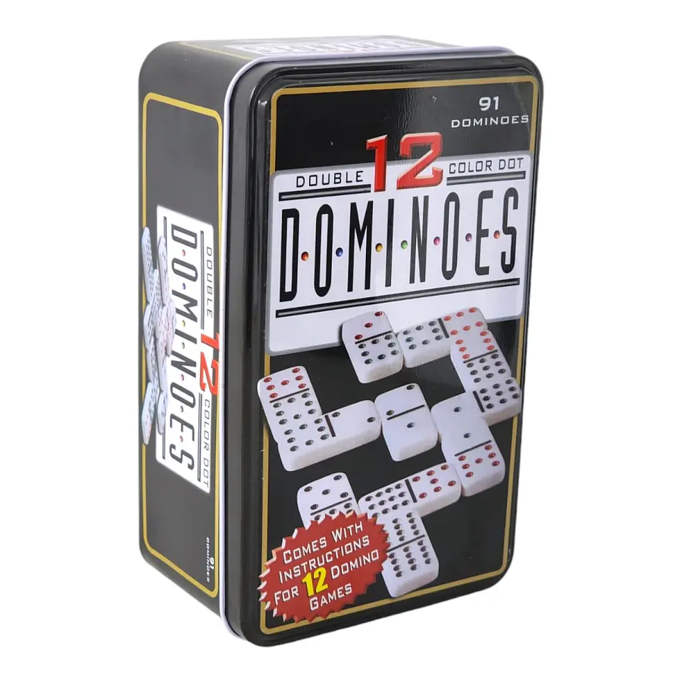 Juego de Domino 91 Pz Doble 12 Profesional para 12 Jugadores 5