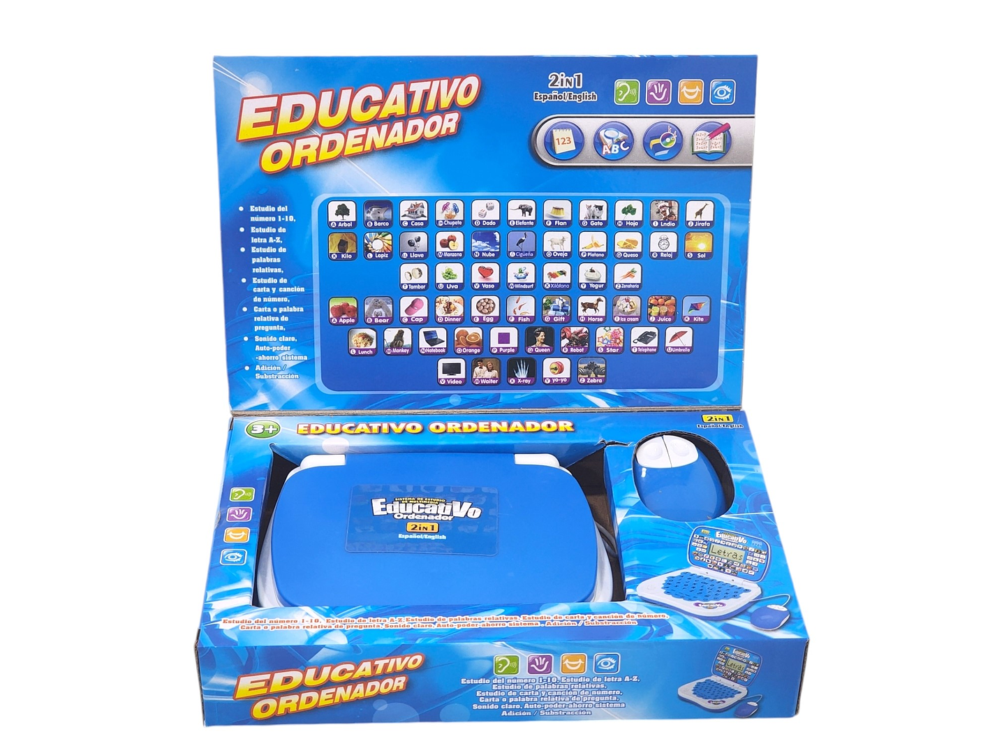 Mini Laptop Educativa Interactiva Esp / Inglés Niños 55359 5