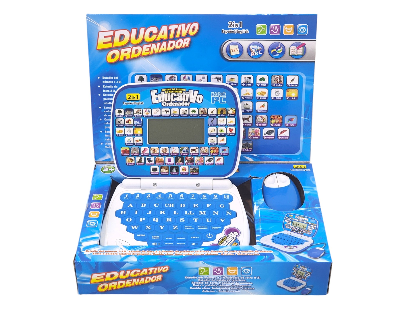 Mini Laptop Educativa Interactiva Esp / Inglés Niños 55359 6