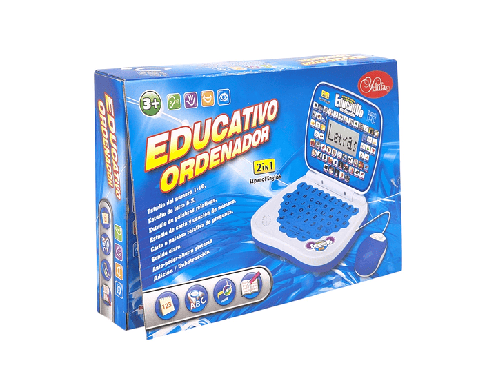 Mini Laptop Educativa Interactiva Esp / Inglés Niños 55359 7