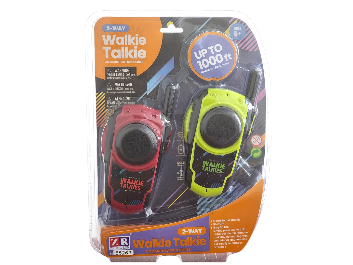 Set de 2 Walkie Talkie para Niños 300mt 55263 6